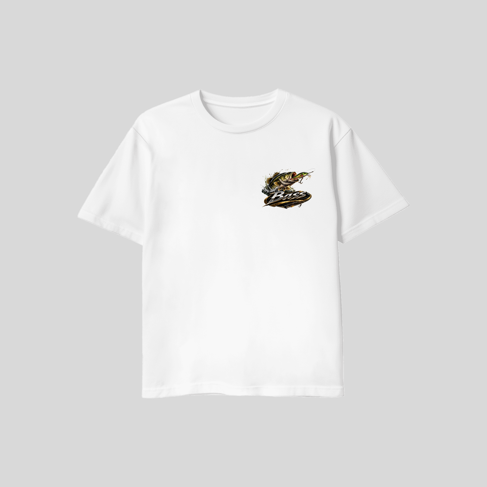 white bass fishing shirt